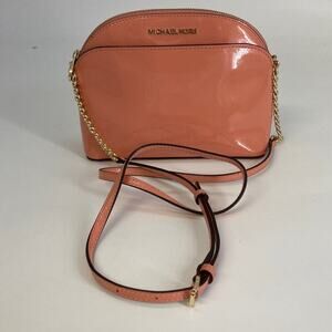 MICHAEL KORS NWT PATTON LEATHER PEACH WOMENS CROSSBODY BAG